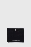 Portfele - Tommy Hilfiger portfel skórzany męski kolor granatowy - miniaturka - grafika 1