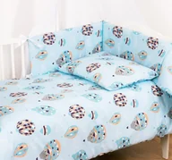 Pościel dla dzieci - Pościel 3 el. 100x135 z ochraniaczem Trendy niebieska w balony BabyMatex - miniaturka - grafika 1