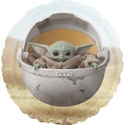 Baby shower i roczek - Balon Foliowy Star Wars Mandalorian Baby Yoda - miniaturka - grafika 1