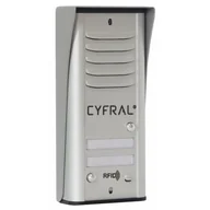 Domofony - Eura-Tech Domofon "CYFRAL" "COSMO" zestaw domofonowy 2-lokatorski RFID srebrna kaseta zewnętrzna C41A276 C41A276/EUR - miniaturka - grafika 1