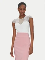 Body - Rinascimento Body CFC0122575003 Biały Slim Fit - miniaturka - grafika 1