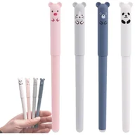 Długopisy - Zestaw 4 długopisów ze zwierzątkami 10 wkładów nauka długopis - miniaturka - grafika 1