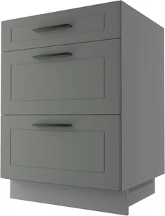 Bergamo Szafka Dolna D3M/60 Metabox Szary Mat - Meble kuchenne - miniaturka - grafika 1