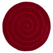 Dywany - Czerwony wełniany dywan Think Rugs Spiral, ⌀ 140 cm - miniaturka - grafika 1
