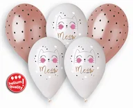 Urodziny dziecka - Godan Balony lateksowe Meow Kotek - 33 cm - 5 szt. GMS120/KOT - miniaturka - grafika 1