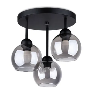 Lampa sufitowa z 3 kloszami na okrągłej podsufitce - 4X A158 C9-Z60 - Lampy sufitowe - miniaturka - grafika 1