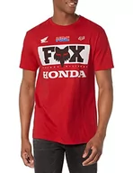 Akcesoria motocyklowe - Fox Racing Męski Honda Premium T-shirt z krótkim rękawem, Flame Red 2, średni - miniaturka - grafika 1