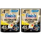Środki do zmywarek - Finish Ultimate Plus Kapsułki do zmywarki Lemon All in 1 zestaw 90 szt. - miniaturka - grafika 1