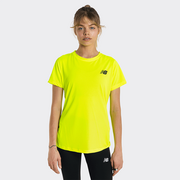 Koszulki i topy damskie - Koszulka damska New Balance WT23011PHIL  żółta - miniaturka - grafika 1