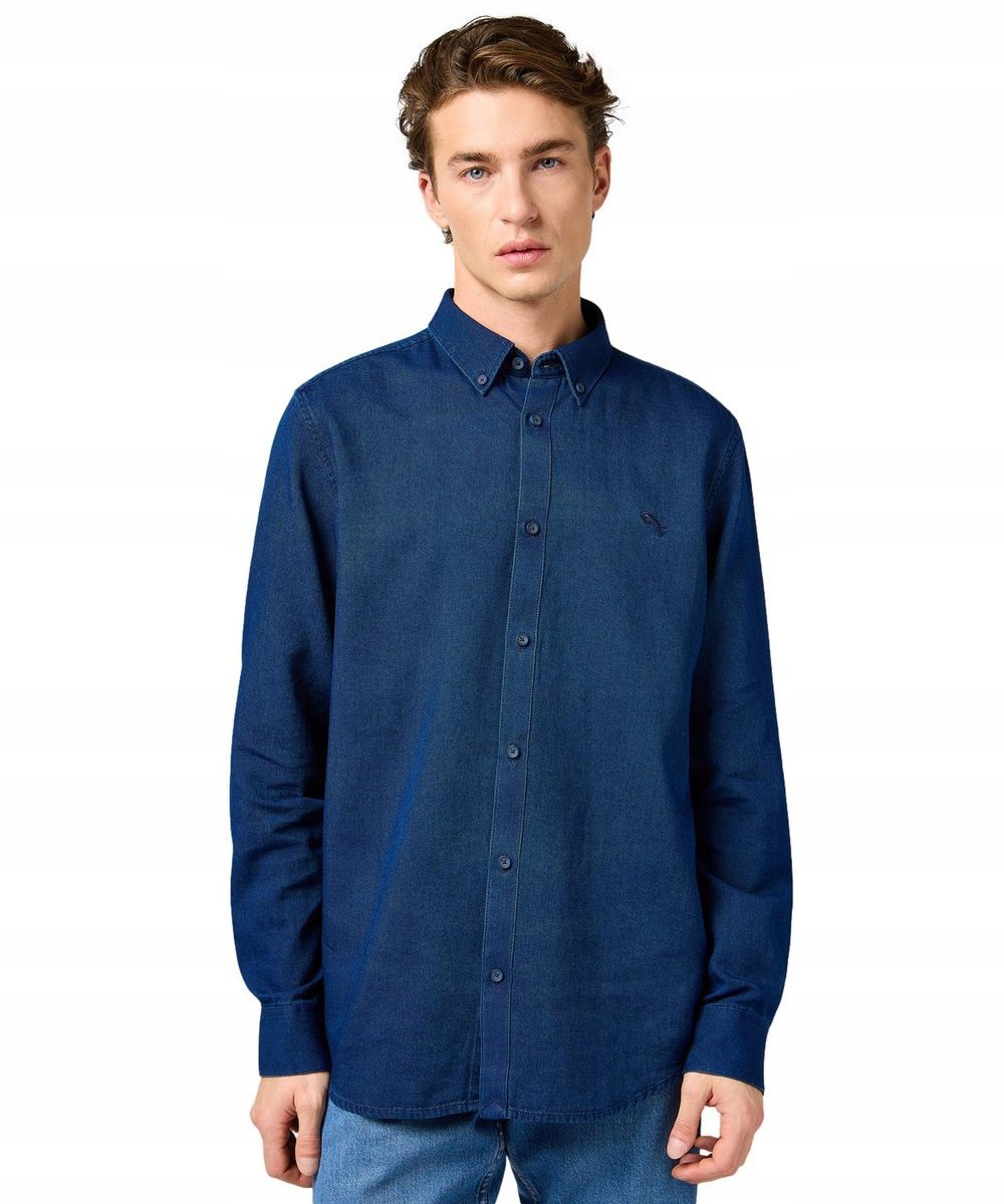 Koszula Wrangler OXFORD SHIRT 112364234 Indigo Oxford XXL