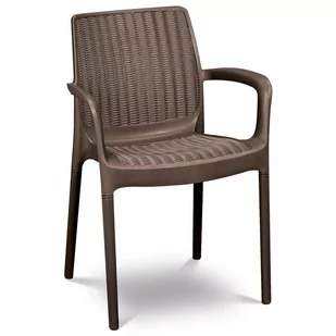KETER Krzesło ogrodowe Bali Mono, brązowe, 52x60x83 cm - Fotele i krzesła ogrodowe - miniaturka - grafika 1