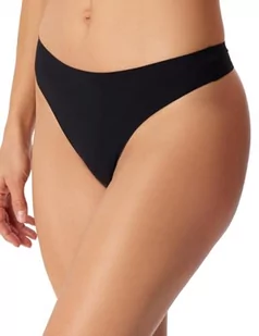 Schiesser Damskie stringi typu stringi, niewidoczne miękkie, czarne_180461, 40, Czarny_180461, 40 - Majtki damskie - miniaturka - grafika 1