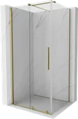 Kabiny prysznicowe - Mexen Velar kabina prysznicowa rozsuwana 130x90 cm, transparent, złota - 871-130-090-01-50 - miniaturka - grafika 1