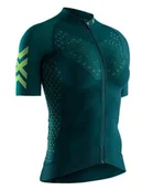 Koszulki sportowe damskie - X-Bionic Koszulka kolarska w kolorze zielonym - miniaturka - grafika 1