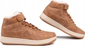 Sneakersy męskie - Buty Kappa Bash MID Fur Brązowe Sneakersy Rozmiar 38 - miniaturka - grafika 1