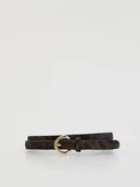 Paski - Reserved - Skórzany pasek z włosiem - wielobarwny - miniaturka - grafika 1