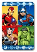 Koce - Koc dziecięcy polarowy Avengers 100x140 kocyk - miniaturka - grafika 1