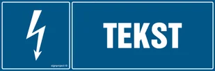 ZNAK NA ZAMÓWIENIE WZÓR D-008, KS - FOLIA PODŁOGOWA FOTOLUMINESCENCYJNA; (150X50MM) - Systemy ekspozycyjne i znaki informacyjne - miniaturka - grafika 1