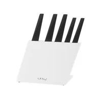 Noże kuchenne - Viallidesign Zestaw 5 noży w bloku (biały) VOLO Vialli Design - miniaturka - grafika 1