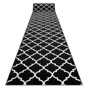 CHODNIK BCF MORAD Trelis koniczyna marokańska czarny / krem 120 cm, 120x980 cm - Dywany - miniaturka - grafika 1