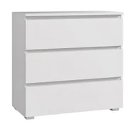 Komody - Biała Komoda Z Szufladami Bez Uchwytów 80 Cm B3-E66 - miniaturka - grafika 1