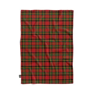 Koc pluszowy WINTER wzór BN02  | szkocka krata 80 x 60 cm - Koce - miniaturka - grafika 1