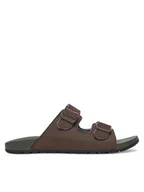 Klapki i japonki męskie - Skechers Klapki Pelem-Rolento 66042/CHOC Brązowy - miniaturka - grafika 1
