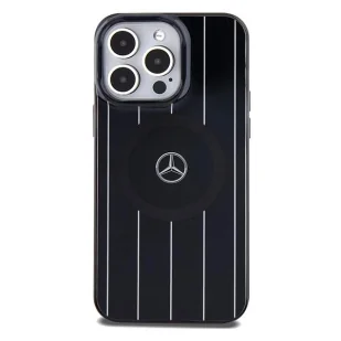 Etui Mercedes Double Layer Crossed Lines MagSafe na iPhone 15 Pro Max - czarne - Etui i futerały do telefonów - miniaturka - grafika 3