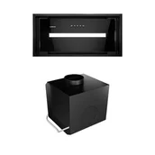 Kanały kablowe - Okap kuchenny Lamezo 60.1 Black + Turbina TW 1.2 - 28 dni na zwrot - Wysyłka 0 zł - Dostawa nawet w 24h - miniaturka - grafika 1