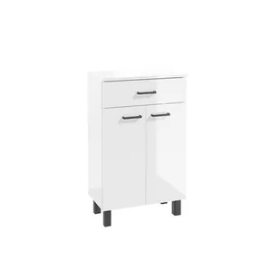 Szafka stojąca Novelty B50 2D1S 4NN DSM biała - Szafki łazienkowe - miniaturka - grafika 1
