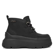 Botki damskie - Botki Buffalo Olympia Chukka Warm 1622613 Czarny - miniaturka - grafika 1