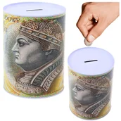 Skarbonki - Skarbonka Metalowa Puszka Banknot 200 Złotych 16x12cm - miniaturka - grafika 1