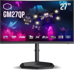 Cooler Master GM27QP 27" QHD VA czarny - Monitory - miniaturka - grafika 1