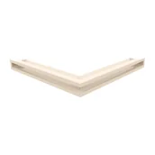 Akcesoria kominkowe - Kratka wentylacyjna kominkowa LUFT narożny 56x56x6 kremowa - miniaturka - grafika 1