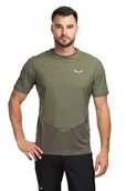 Koszulki męskie - Salewa Koszulka trekkingowa męska Pedroc Dry Wind T-Shirt zielona 52_XL - miniaturka - grafika 1