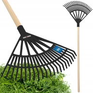 Grabie i motyki - GRABIE GRABKI OGRODOWE PLASTIK 44cm WACHLARZOWE LIŚCI TRAWY GRABIENIA TRZON - miniaturka - grafika 1
