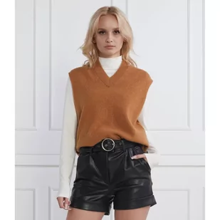 Samsøe Samsøe Wełniana kamizelka | Relaxed fit - Kamizelki damskie - miniaturka - grafika 1