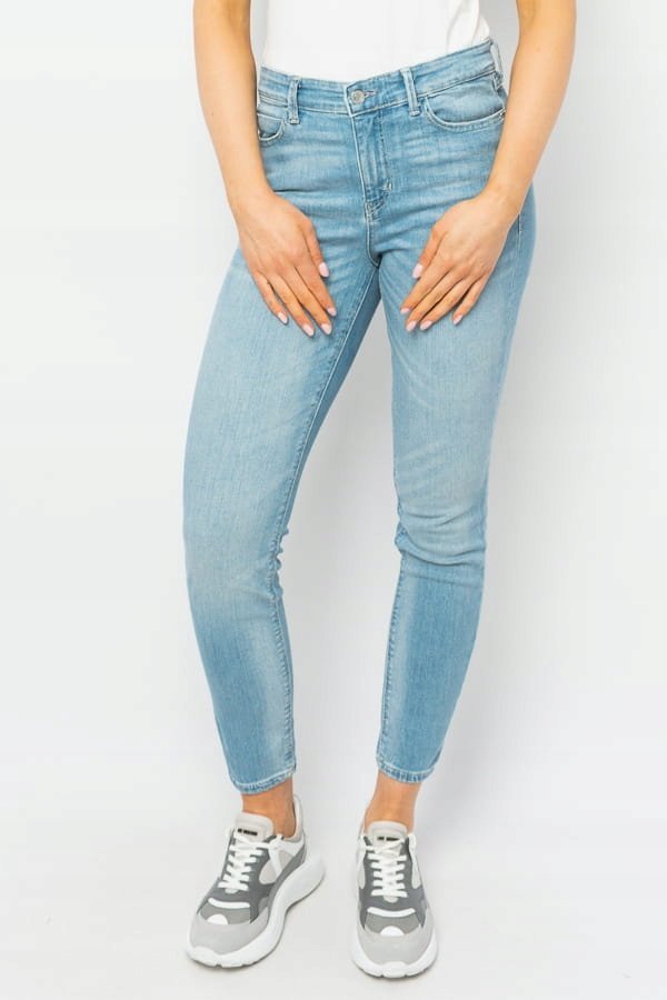 JEANSY DAMSKIE GUESS W1YA46 D4GV3 BŁĘKITNE - Pants: 26/29