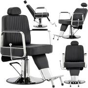 Fotele fryzjerskie - Fotel fryzjerski barberski hydrauliczny do salonu fryzjerskiego barber shop Teonas Barberking - miniaturka - grafika 1