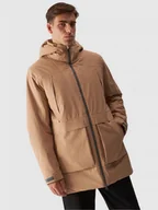 Kurtki męskie - Męska kurtka przejściowa membrana 8000 4F 4FWAW24TTJAM563 - brązowa - miniaturka - grafika 1