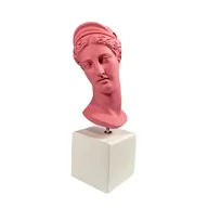 Figurki dekoracyjne - Rzeźba Artemis Head M Pink CC DESIGN - miniaturka - grafika 1