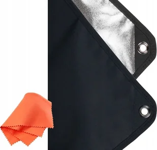 Aurora Płaszczyzna do paneli Aurora 2w1 100x180cm czarno / srebrna - Inne akcesoria studyjne - miniaturka - grafika 1