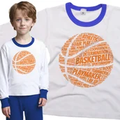 Piżamy dla dziewczynek - Piżama dziecięca Koszykówka Basketball Piłka Do Kosza Napisy 98/104 - VoloDonum - miniaturka - grafika 1