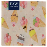 Dekoracje i nakrycia stołu na imprezę - Paw Serwetki Lody 33 x 33 cm 20 szt. - miniaturka - grafika 1