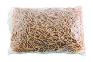 OFFICE PRODUCTS Gumki recepturki OFFICE PRODUCTS, średnica 100mm, 1,5x1,5mm, 60% kauczuku, 1000g, zgrzewka, naturalne 18109119-97 - Gumki biurowe - miniaturka - grafika 2