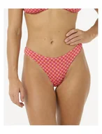 Stroje kąpielowe - Majtki kąpielowe RIP CURL Shell Cove High Leg Cheeky czerwone XL - miniaturka - grafika 1