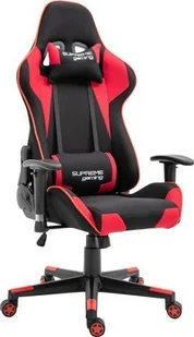 Fotel Zenga Fotel Gamingowy PlayMaker Black/Red Tkanina, regulacja podłokietników i oparcia - Fotele gamingowe - miniaturka - grafika 1