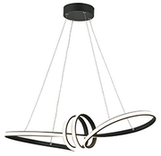 Lampy sufitowe - Canbera lampa wisząca LED czarny mat 338901-30   -20% w koszyku) - miniaturka - grafika 1