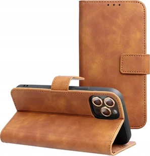 Kabura TENDER Book do XIAOMI Redmi Note 14 PRO 5G / 14 PRO PLUS 5G brązowy - Etui i futerały do telefonów - miniaturka - grafika 1