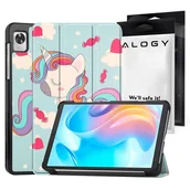 Etui do tabletów - Etui z klapką obudowa Alogy Book Cover do Realme Pad Mini 8.7 Jednorożec - miniaturka - grafika 1